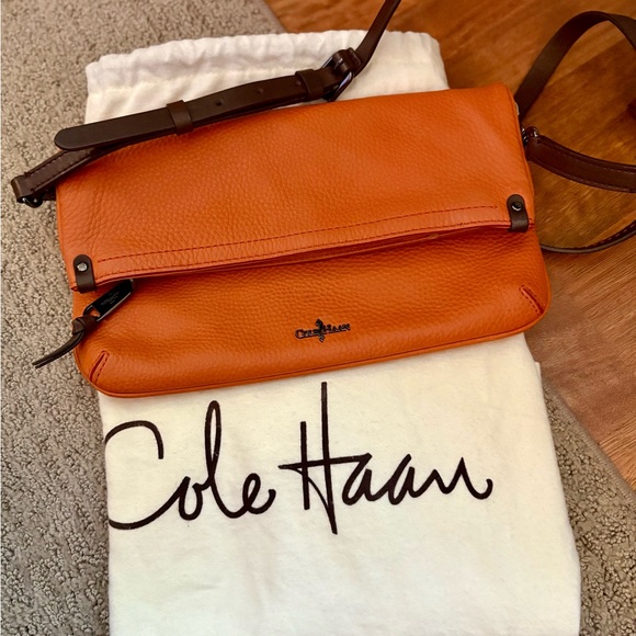 Cole Haan women’s Vibrant Orange messenger/clutch Bag - Picture 9 of 9